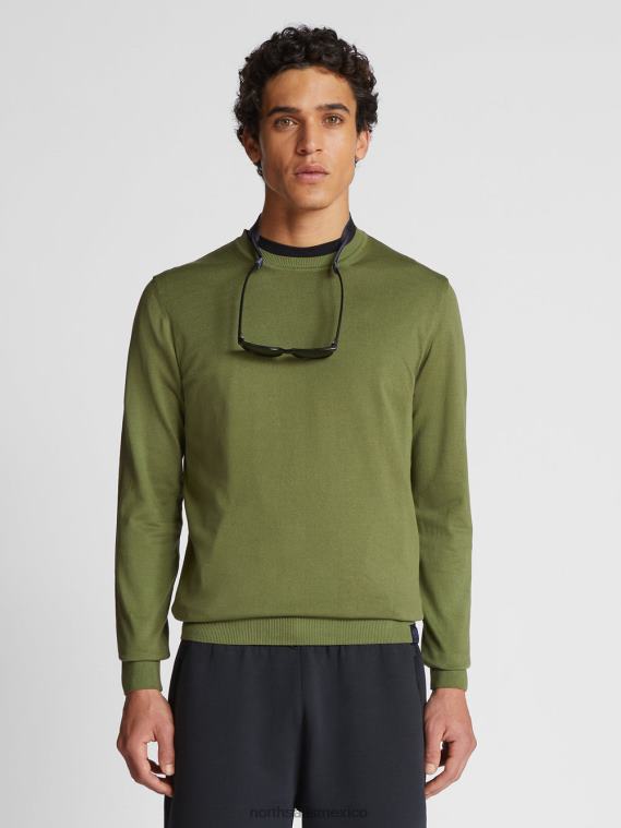 jersey de algodon hombres verde oliva North Sails ropa 020NL1063