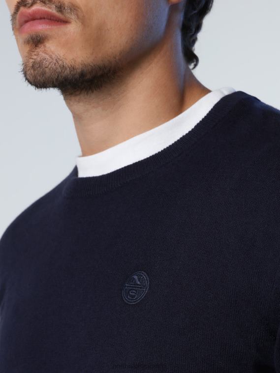 suéter con cuello redondo hombres Azul marino North Sails ropa 020NL909