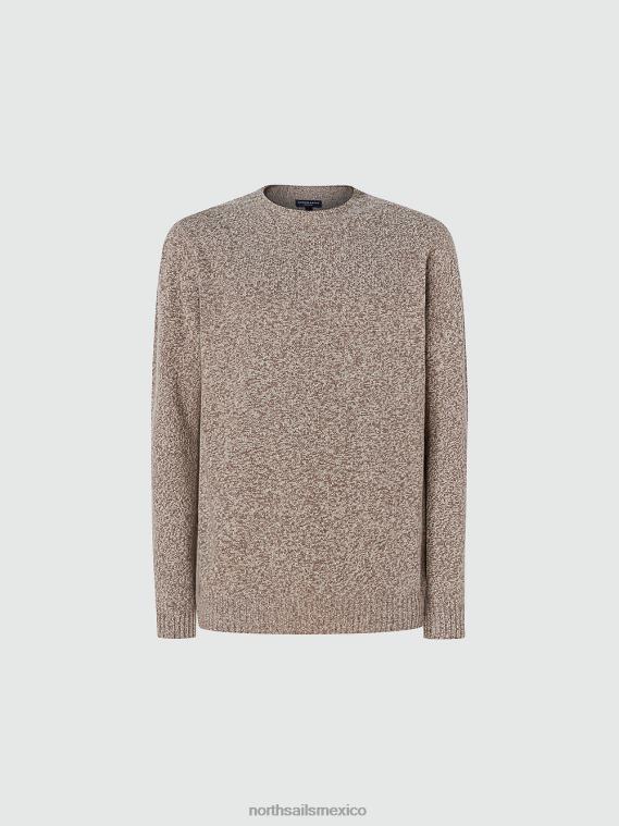 suéter de mezcla de cachemira hombres combinación 1 North Sails ropa 020NL881