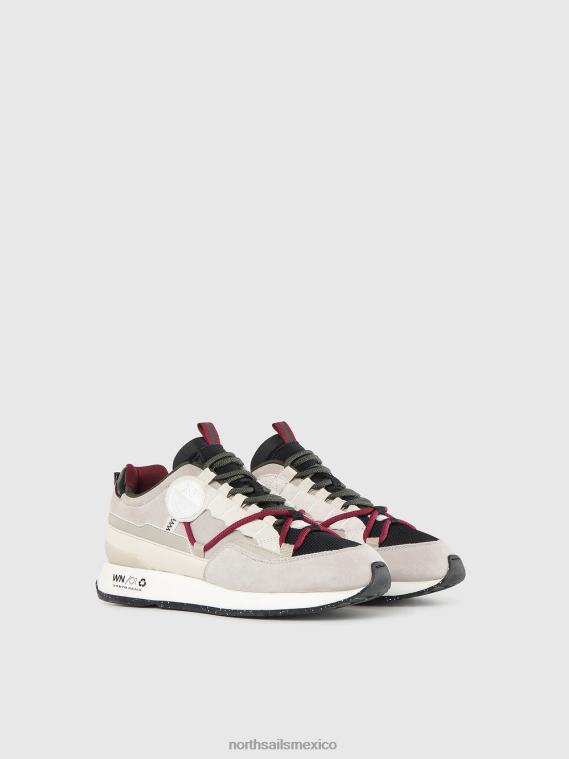 zapatillas suburbanas winch mujer beige-negro-verde militar North Sails calzado 020NL1349