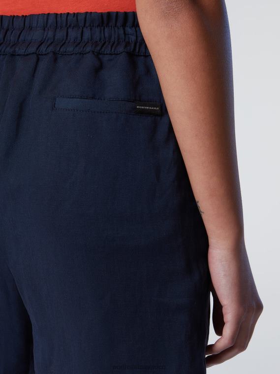 pantalones cortos con cordón mujer Azul marino North Sails ropa 020NL619