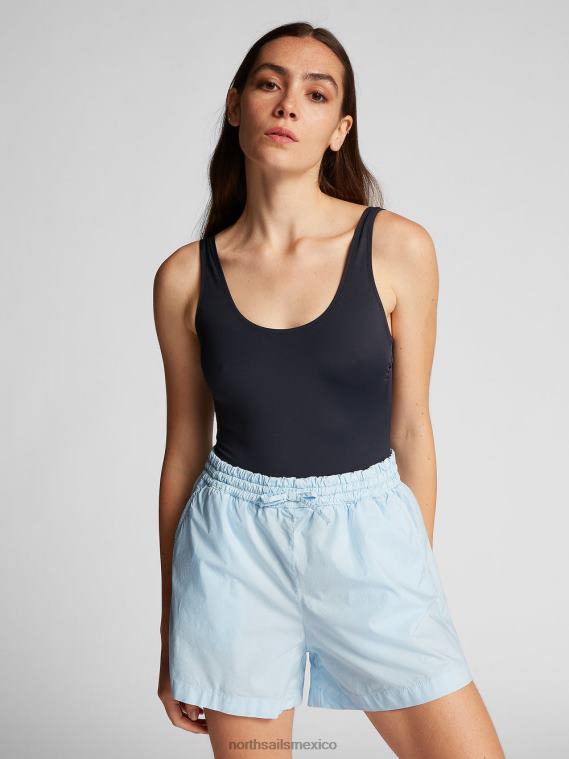 pantalones cortos de popelina mujer azul fresco North Sails ropa 020NL1512