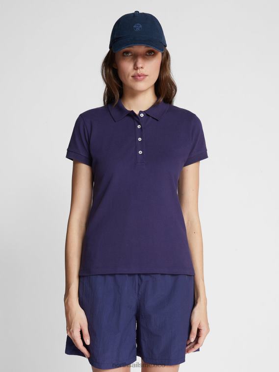 polo ajustado mujer azul medianoche North Sails ropa 020NL1541