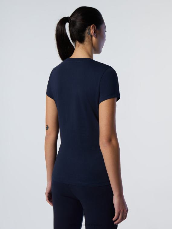 camiseta con bordado mujer Azul marino North Sails ropa 020NL560