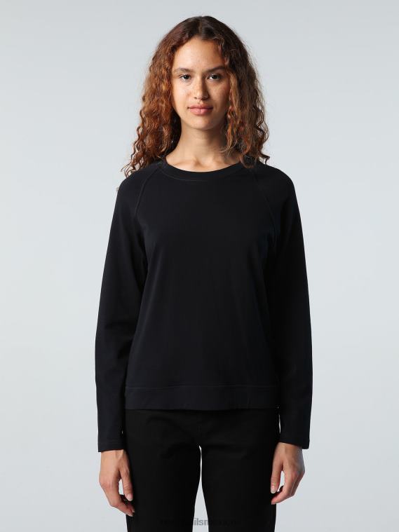 camiseta con mangas raglán mujer negro North Sails ropa 020NL1413