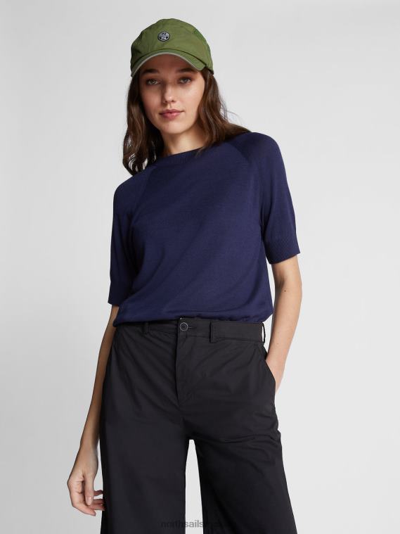 camiseta de punto mujer azul medianoche North Sails ropa 020NL1460