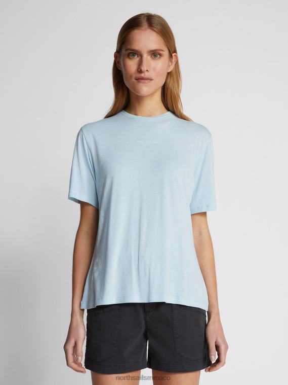 libera la camiseta del mar mujer azul fresco North Sails ropa 020NL1466