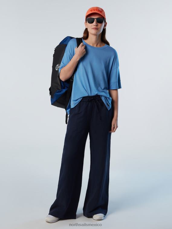 top con hombros caídos mujer azul aciano North Sails ropa 020NL593
