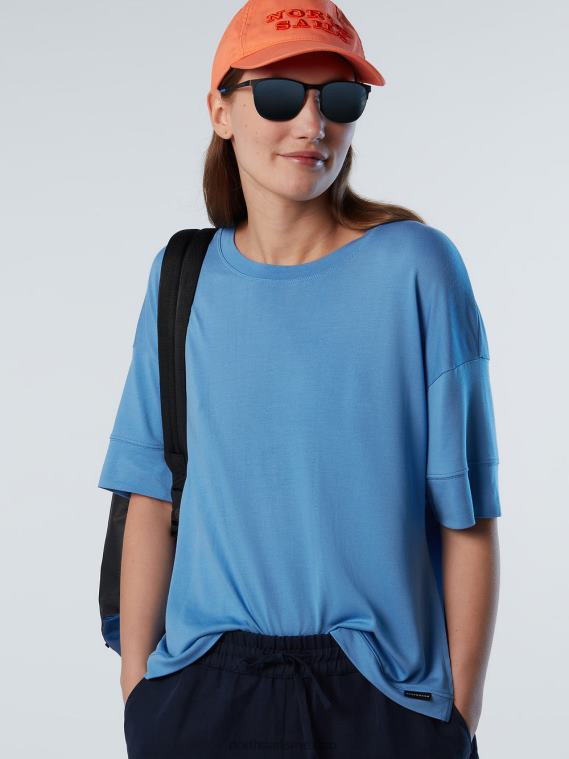 top con hombros caídos mujer azul aciano North Sails ropa 020NL593