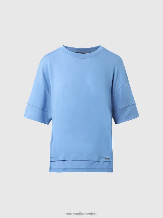 top con hombros caídos mujer azul aciano North Sails ropa 020NL593