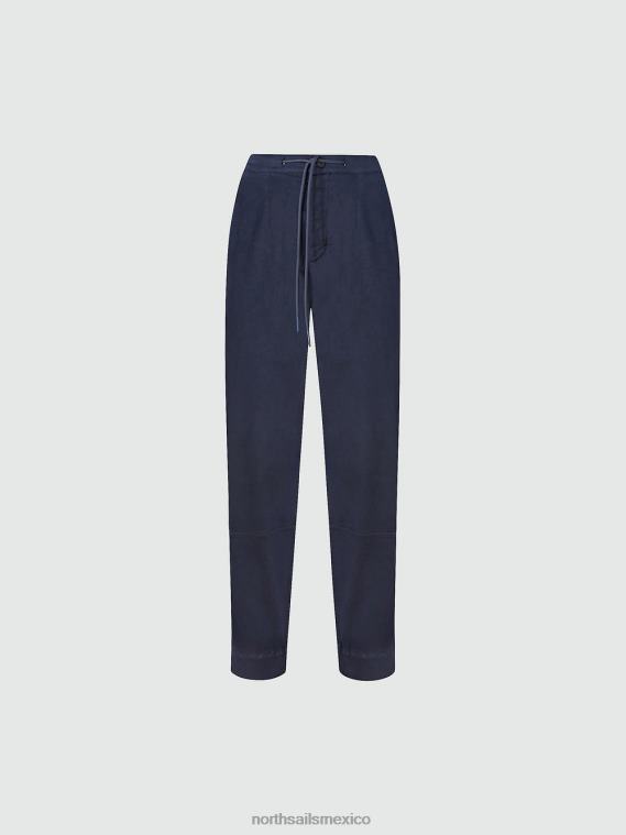 pantalones carrot fit mujer Azul marino North Sails ropa 020NL1409
