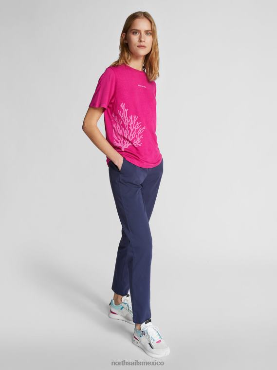 pantalones de gabardina mujer azul medianoche North Sails ropa 020NL1503