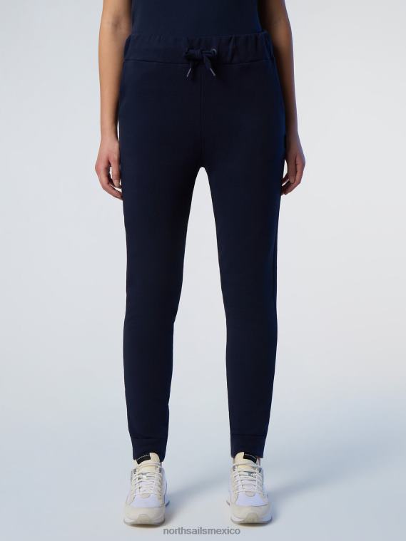 pantalones deportivos de algodón orgánico mujer Azul marino North Sails ropa 020NL612