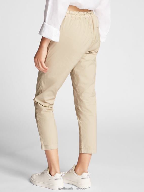 pantalones rectos mujer beige North Sails ropa 020NL1445