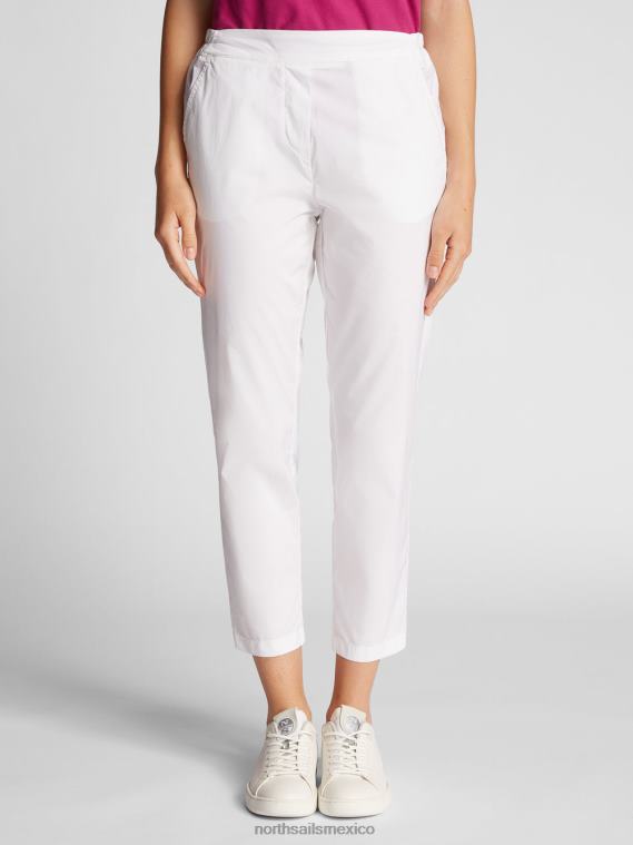 pantalones rectos mujer blanco North Sails ropa 020NL1444