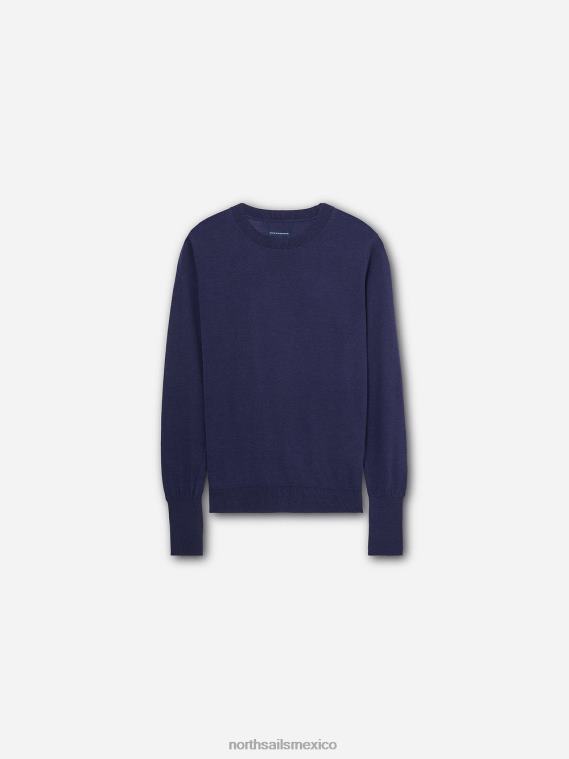 jersey de algodón y aloe mujer azul medianoche North Sails ropa 020NL1522