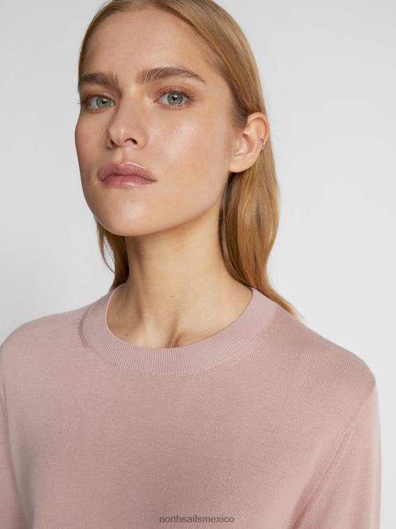 jersey de algodón y aloe mujer rosa de madera North Sails ropa 020NL1520