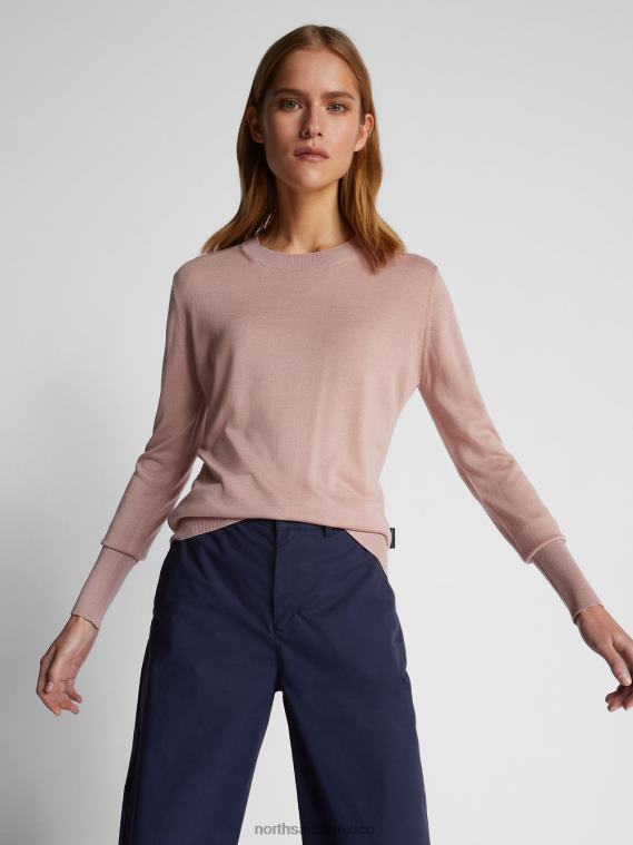 jersey de algodón y aloe mujer rosa de madera North Sails ropa 020NL1520