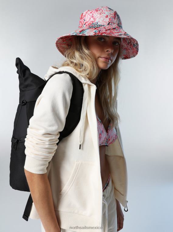 sudadera con capucha y estampado en el pecho mujer crema de almendras North Sails ropa 020NL602