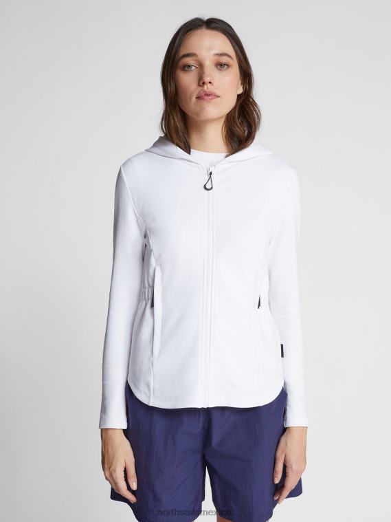 sudadera con cremallera mujer blanco North Sails ropa 020NL1473