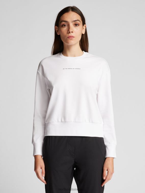 sudadera con letras mujer blanco North Sails ropa 020NL1487