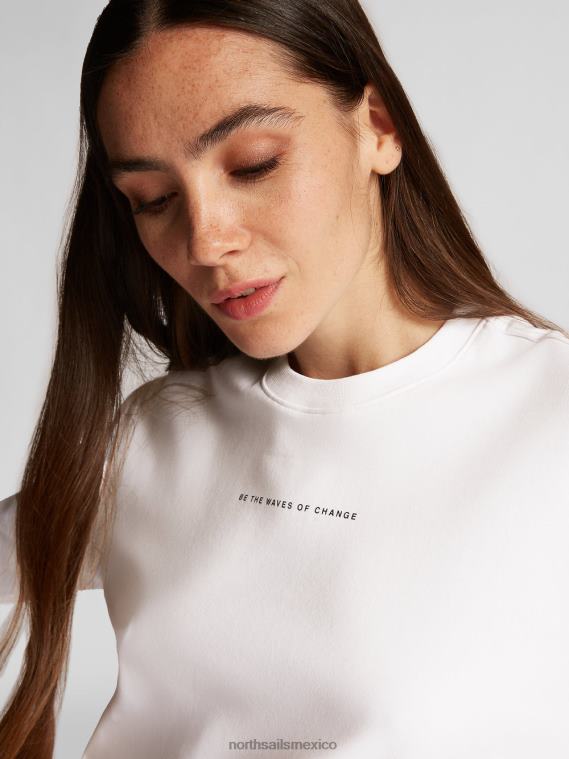 sudadera con letras mujer blanco North Sails ropa 020NL1487