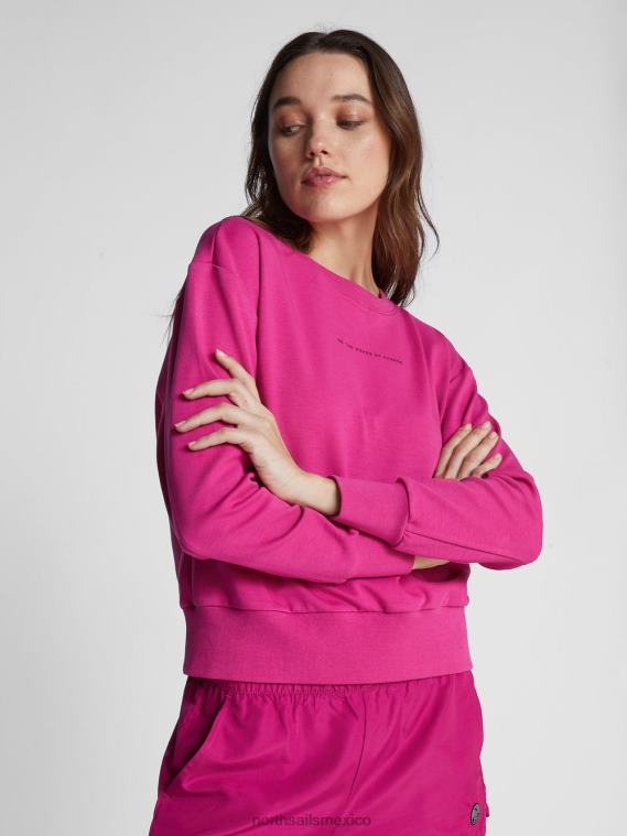 sudadera con letras mujer orquídea North Sails ropa 020NL1488