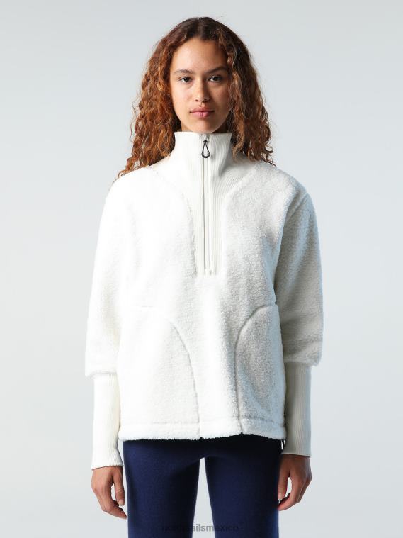 sudadera de cuello alto con media cremallera mujer malvavisco North Sails ropa 020NL1416
