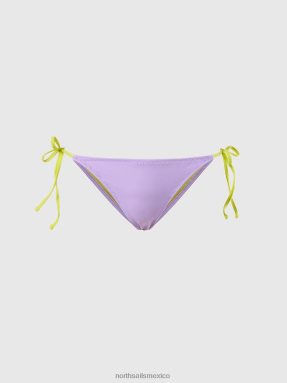 braguitas de bikini con lazo lateral mujer flor lila North Sails ropa de playa 020NL631