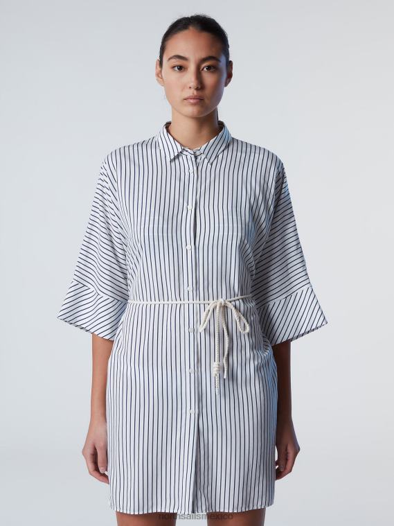 vestido camisero a rayas mujer combinación 1 North Sails ropa 020NL588